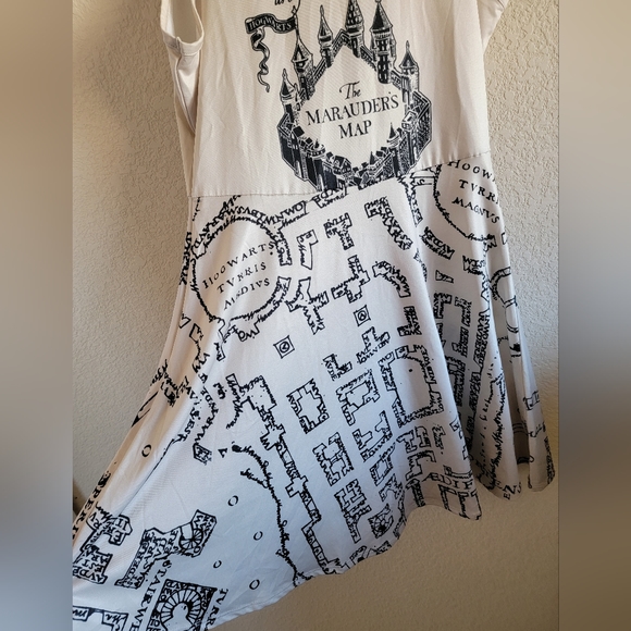 LAST CHANCE Harry Potter Marauders map dress - Picture 4 of 6